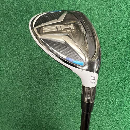 TaylorMade SIM MAX Rescue 19 3 Hybrid Tensei 90g Extra Stiff Graphite Shaft