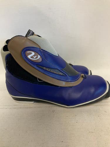Used Salomon Mens SNS XC Ski Boots Navy Blue M 08.5-09 / W 09-09.5 11823-S000035110