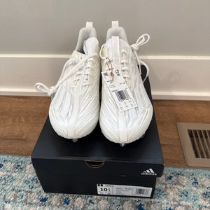 Adidas Adizero Football Cleats White Men’s Size 10.5