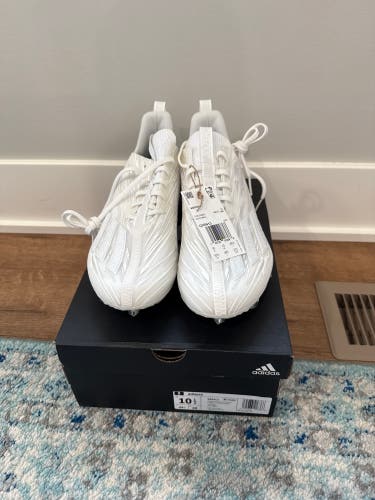 Adidas Adizero Football Cleats White Men’s Size 10.5