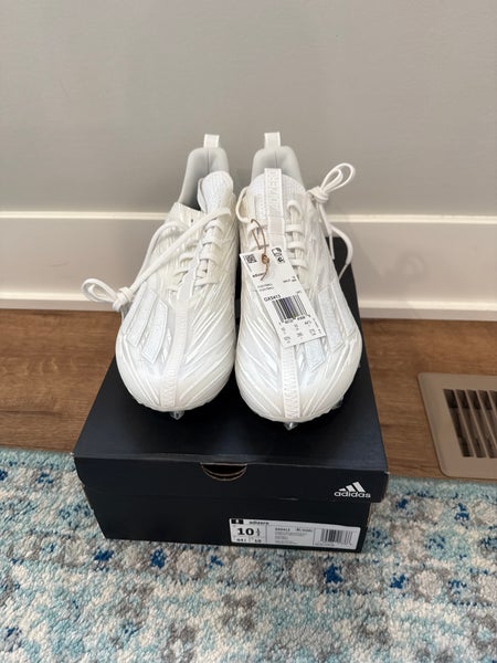 Adidas Adizero Football Cleats White Men’s Size 10.5
