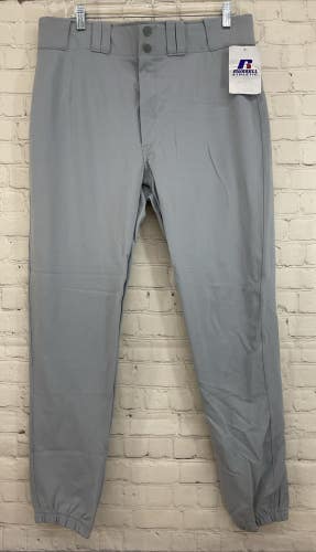 Russell Athletic 33147M0 Adult's 100% Nylon Baseball Pants Light Grey Size 36