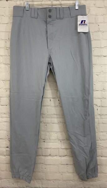 Russell Athletic 33147M0 Adult's 100% Nylon Baseball Pants Light Grey Size 36