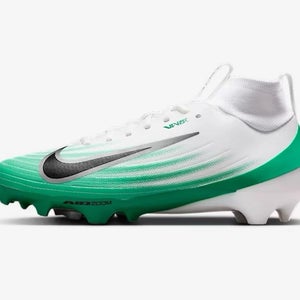 Nike Air Zoom Vapor Pro 1  White Green Football Cleats men’s size 8.5 *BRAND NEW*