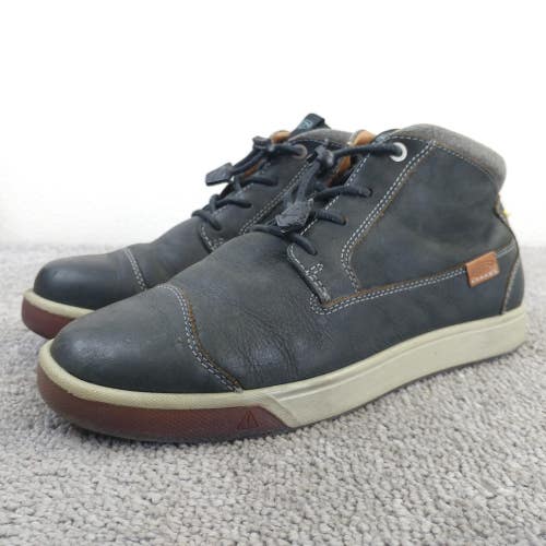 Keen Glenhaven Mid Mens Size 8.5 Ankle Boot Black Leather Shoes Lace Up