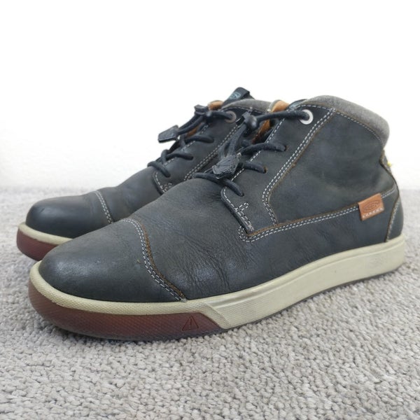 Keen Glenhaven Mid Mens Size 8.5 Ankle Boot Black Leather Shoes Lace Up