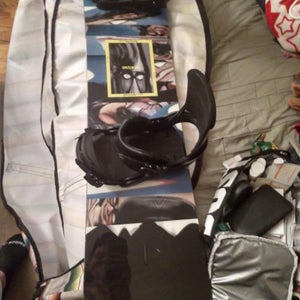 Burton Snowboard package. Board bindings boots coat case all Burton
