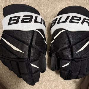 New Bauer Vapor 2X Pro Hockey Gloves Custom Size 14 Black Palms Penguins