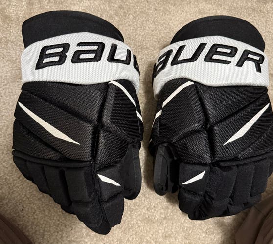 New Bauer Vapor 2X Pro Hockey Gloves Custom Size 14 Black Palms Penguins