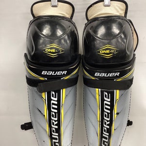 Used Bauer SUPREME ONE 40 Senior Shin Guards Black 14" 11851-S000038954