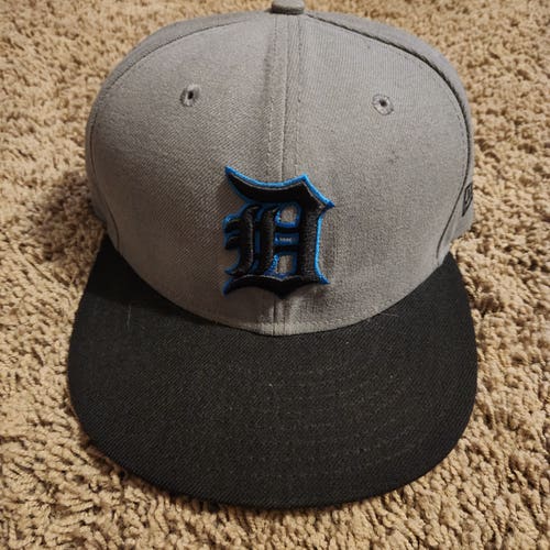 New Era 59FIFTY Detroit Tigers Fitted Hat Gray/Blue/Black Adult Unisex 7 1/4