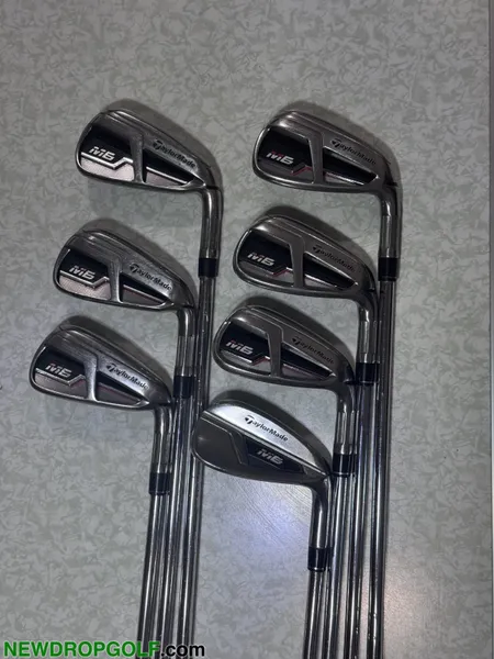 Taylormade M6 Iron Set 7 Piece 5-Pw, Aw Regular Flex Kbs Max 85g Steel