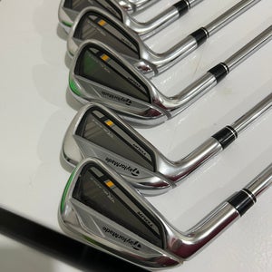 Men's TaylorMade Left Hand Iron Set Stiff Flex (Used)
