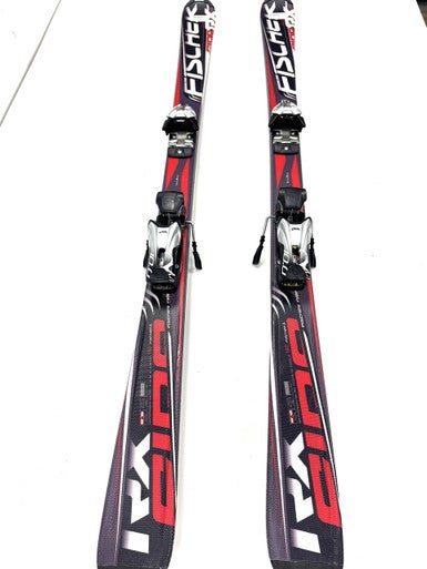 Used Fischer RX FIRE Mens DH Ski/Binding Red 160 cm 11860-S000299523