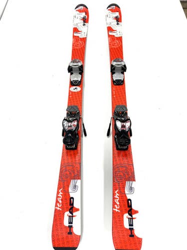 Used Head TEAM MONSTER Boys DH Ski/Binding Red 137 cm 11860-S000299521