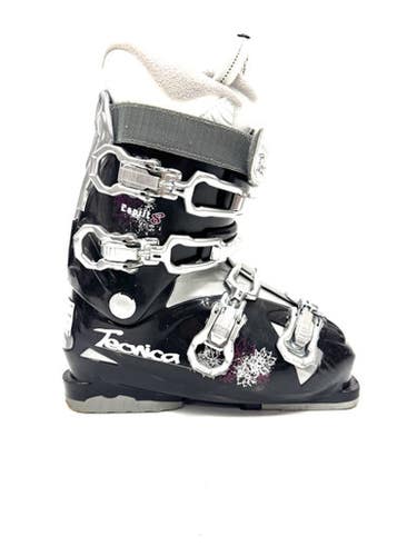 Used Tecnica ESPRIT 8 Womens DH Ski Boot Black 255 MP - M07.5 - W08.5 11860-S000299516