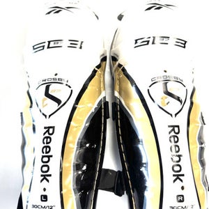 Used Reebok SC3 Junior Shin Guards White 12" 11860-C000299481