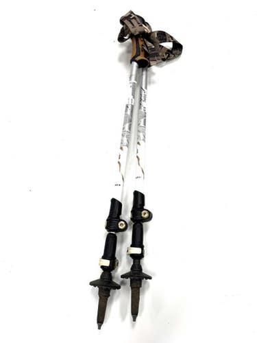 Used Leki ADJ Mens XC Ski Poles White Snow Shoe Pole 11860-S000299546