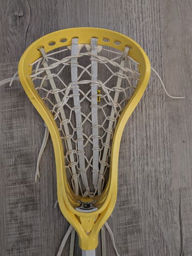 Brine Dynasty Elite Girls Lacrosse Stick, 32 inch Shaft, Yellow