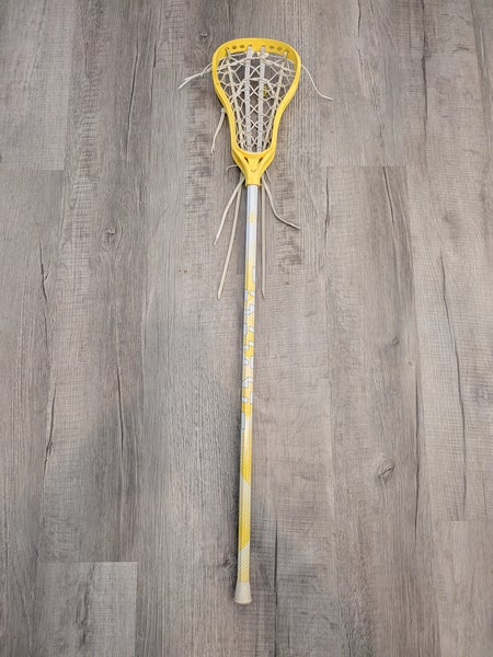 Brine Dynasty Elite Girls Lacrosse Stick, 32 inch Shaft, Yellow