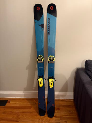 Men's All Mountain 164 cm Blizzard  Rustler 10 Skis With Bindings Max Din 11 (Used)
