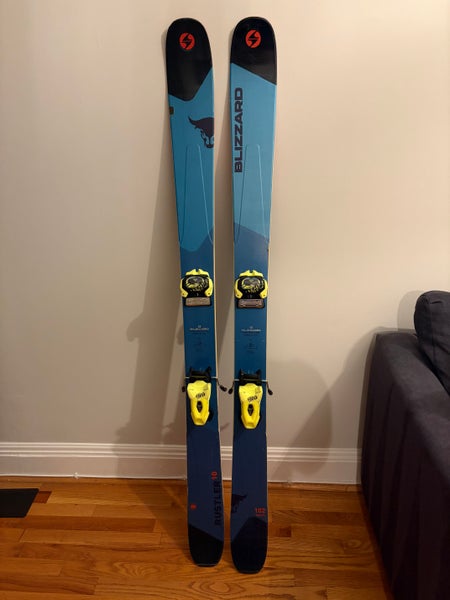 Men's All Mountain 164 cm Blizzard  Rustler 10 Skis With Bindings Max Din 11 (Used)