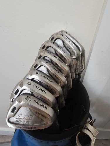 Men's Arnold Palmer Phd Tour Os oversized Right Handed Iron Set Regular Flex Steel Shaft (Used)