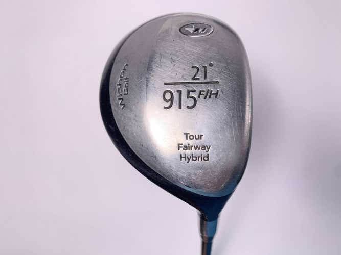 Wishon Golf 915 F/H Hybrid 21* Wishon Regular Graphite Mens RH Oversize Grip