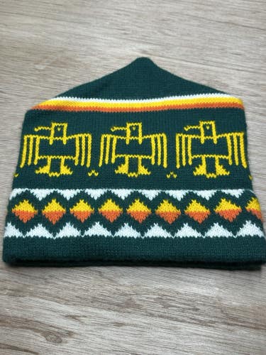 Vintage Winter Beanie Thunderbird Native Art Aztec