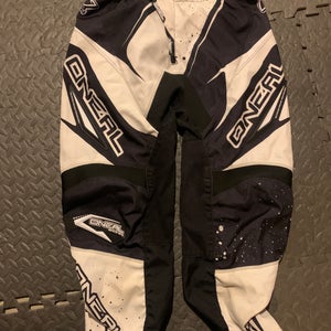 White Size 40 O'Neal element Race Pants (Used)