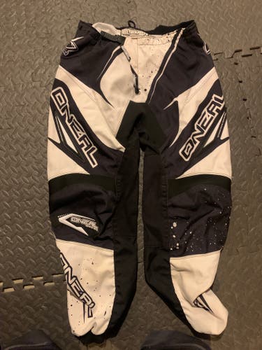 White Size 40 O'Neal element Race Pants (Used)