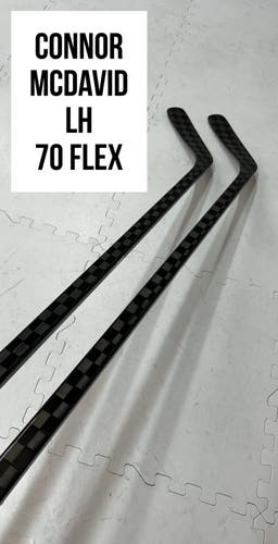 Senior(2x)Left Connor McDavid 77 Flex ProBlackStock™ Unbranded Pro Stock Hockey Sticks