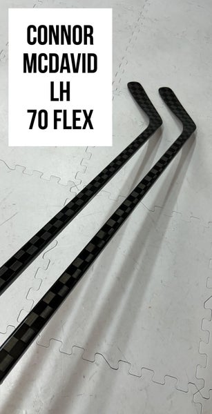 Senior(1x)Left Connor McDavid 70 Flex ProBlackStock™ Unbranded Pro Stock Hockey Sticks