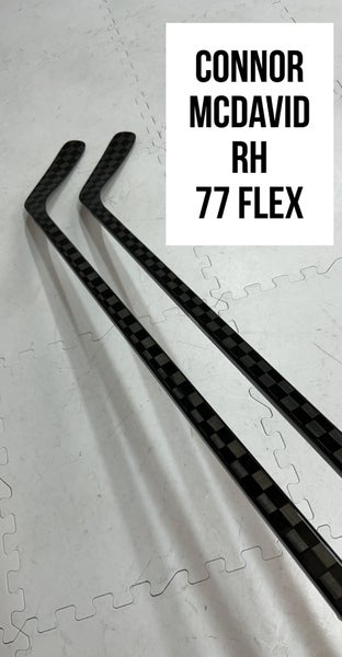 Senior(2x)Right Connor McDavid 77 Flex ProBlackStock™ Unbranded Pro Stock Hockey Sticks