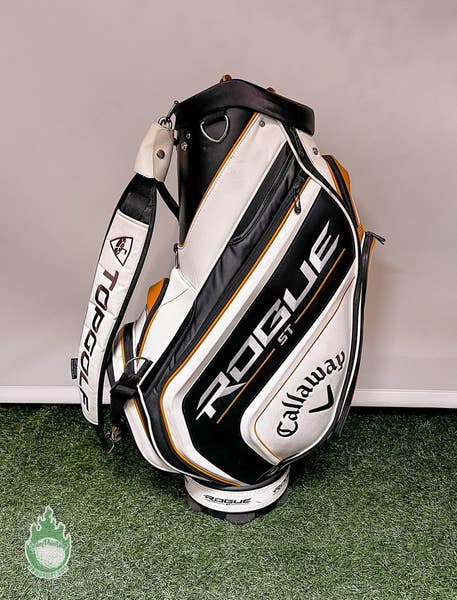Used Callaway Rogue ST Staff Golf Cart Carry Bag 6-Way 9 Pockets