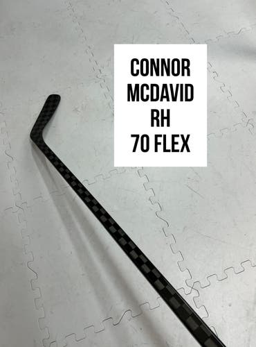 Senior(1x)Right Connor McDavid 77 Flex ProBlackStock™ Unbranded Pro Stock Hockey Sticks