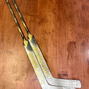 Free Shipping! 2 Pk Supreme Mach Sport Gold 26" P31 Sr Reg Goalie Sticks (Used)