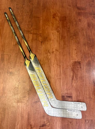 2 Pack of Supreme Mach Sport Gold 26" P31 Sr Reg Goalie Sticks (Used)
