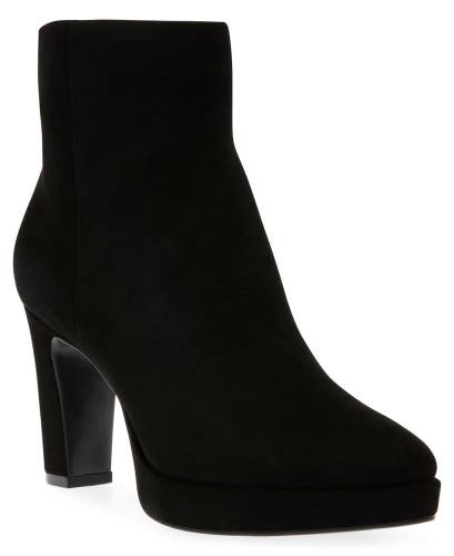 Anne Klein Jailene Boots Women's US 6.5 Black Block Heel Dress Bootie TZP132