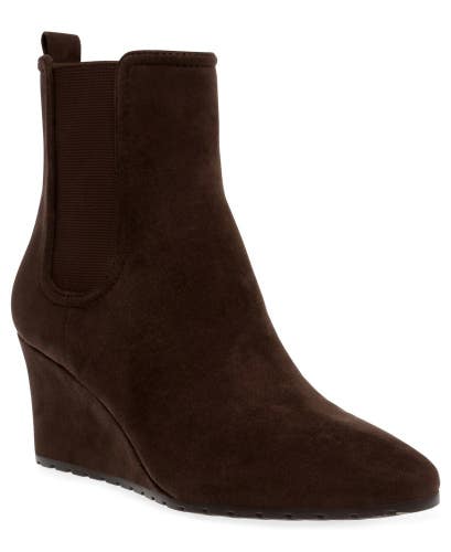 Anne Klein Valore VALO03F9 Boots Women's US 9.5 Brown Faux Leather Bootie TZP42