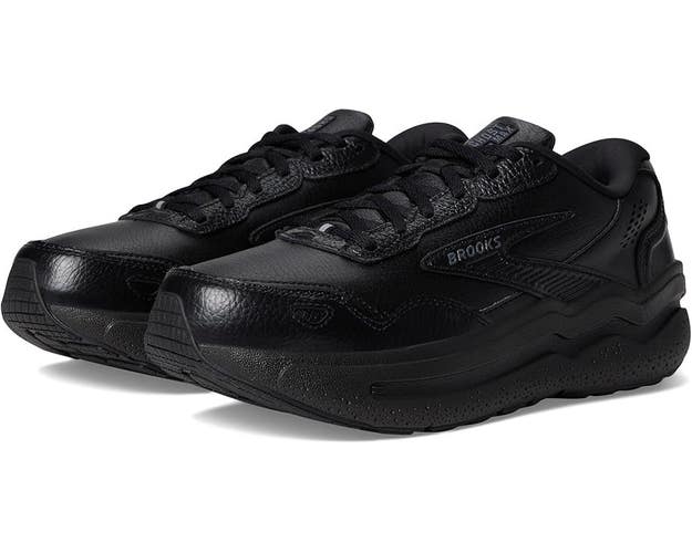 Brooks Ghost Max 2 120432-1B-072 Women's US 9 Black Leather Walking Shoes TZP123