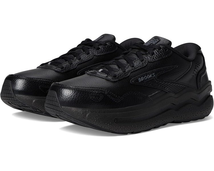 Brooks Ghost Max 2 120432-1B-072 Women's US 9 Black Leather Walking Shoes TZP123