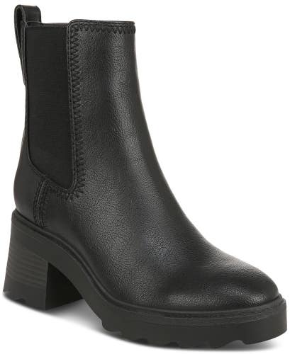 Zodiac Teresa Women's US 8 Black Faux Leather Round Toe Chelsea Boots TZP87