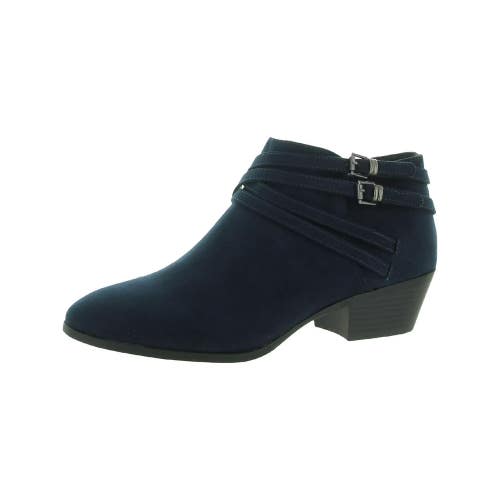 Style & Co Willow 10008424200 Women's US 9.5 Blue Block Heel Ankle Bootie TZP55