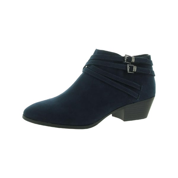 Style & Co Willow 10008424200 Women's US 9.5 Blue Block Heel Ankle Bootie TZP55