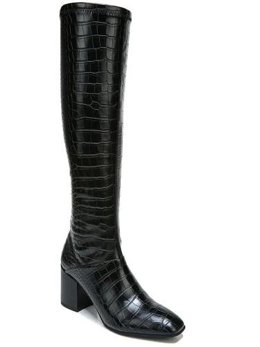 Franco Sarto Tribute H4592S2 Women's US 8.5 Black Leather Knee-High Boot TZP85