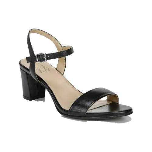 Naturalizer Bristol G8660S2 Dress Sandal Women 11 Black Leather Block Heel TZP56