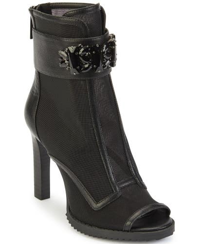 Karl Lagerfeld Paris Blayze Women's US 5 Black Embellished Dress Bootie TZP36