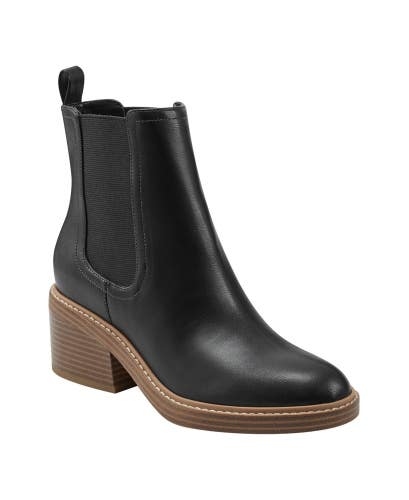 Marc Fisher Modesty Boots Women's US 10 Black Block Heel Dress Bootie TZP60