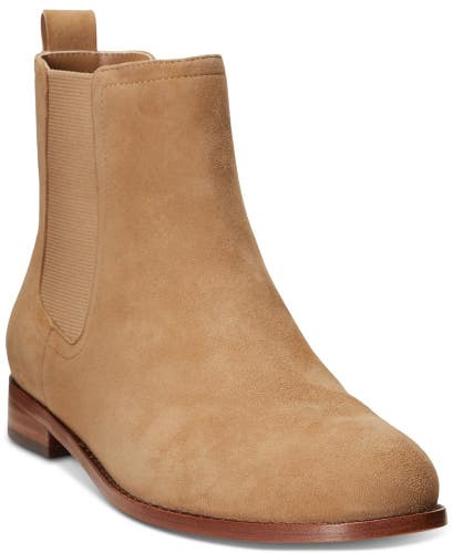 Lauren Ralph Lauren Brylee Women's US 10 Camel Suede Almond Toe Pull-On TZP77